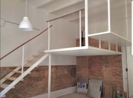 Estructura para habitación en loft 