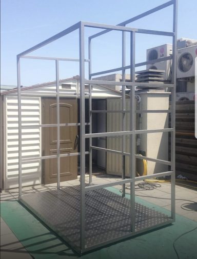 Estructura para espacio de cocina en terrado 